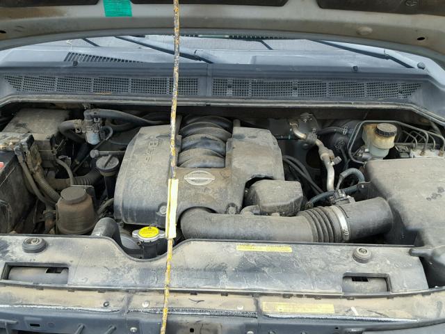 1N6AA06A24N539307 - 2004 NISSAN TITAN XE SILVER photo 7