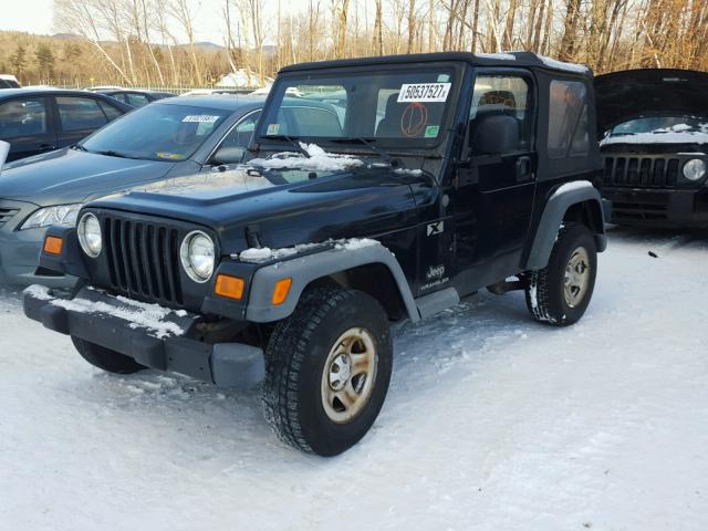 1J4FA39S94P746340 - 2004 JEEP WRANGLER X BLACK photo 2