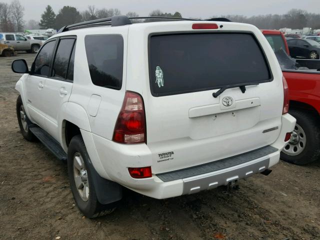 JTEBU14R848023041 - 2004 TOYOTA 4RUNNER SR WHITE photo 3