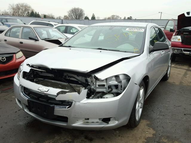 1G1ZA5EU4CF359570 - 2012 CHEVROLET MALIBU LS SILVER photo 2