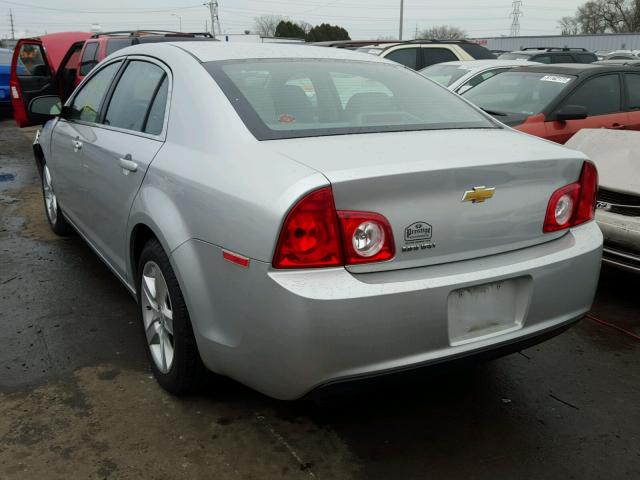 1G1ZA5EU4CF359570 - 2012 CHEVROLET MALIBU LS SILVER photo 3