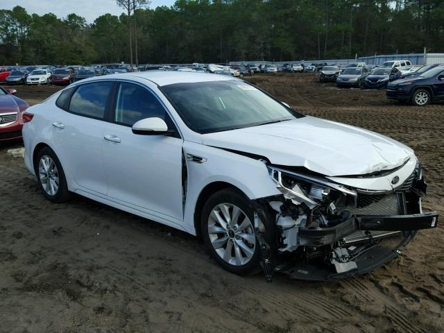 5XXGT4L38HG124028 - 2017 KIA OPTIMA LX WHITE photo 1