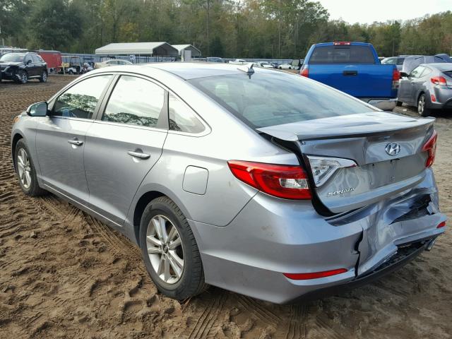 5NPE24AF4HH470704 - 2017 HYUNDAI SONATA SE GRAY photo 3