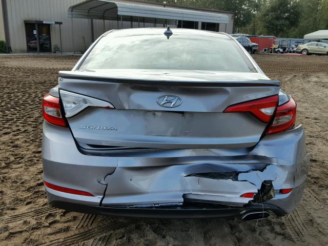 5NPE24AF4HH470704 - 2017 HYUNDAI SONATA SE GRAY photo 9