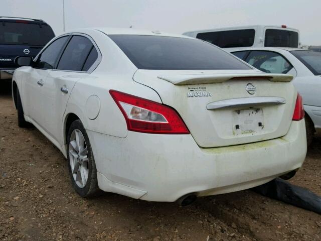 1N4AA51E69C829925 - 2009 NISSAN MAXIMA S WHITE photo 3