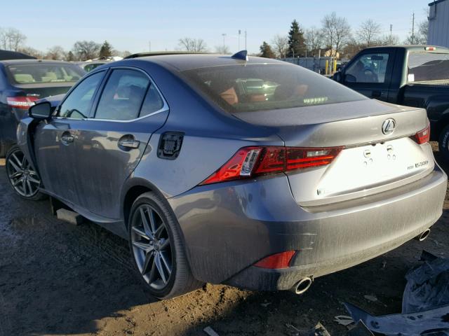 JTHCM1D25G5011204 - 2016 LEXUS IS 300 GRAY photo 3