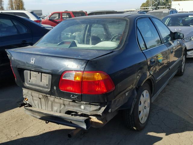 1HGEJ6678XL047670 - 1999 HONDA CIVIC LX BLACK photo 4