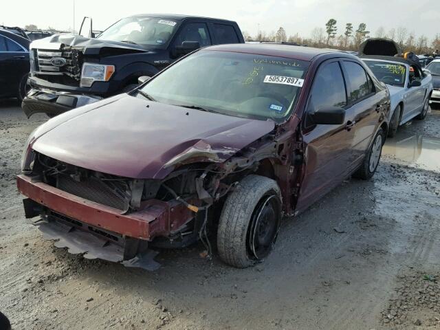 3FAHP06Z77R190660 - 2007 FORD FUSION S MAROON photo 2