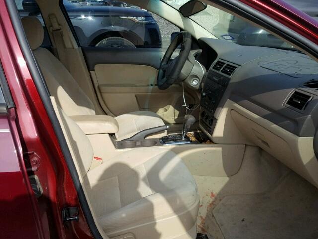 3FAHP06Z77R190660 - 2007 FORD FUSION S MAROON photo 5