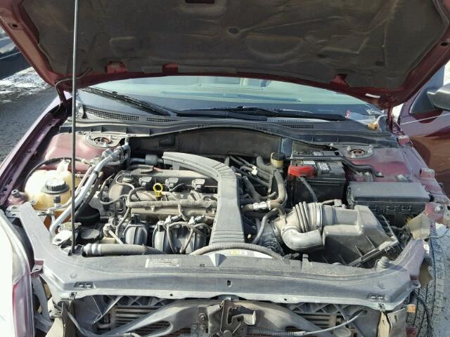 3FAHP06Z77R190660 - 2007 FORD FUSION S MAROON photo 7