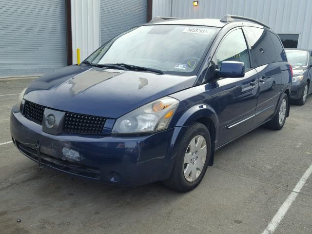 5N1BV28U46N116189 - 2006 NISSAN QUEST S BLUE photo 2