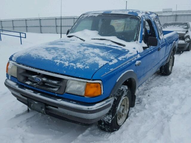 1FTCR15X9SPA14455 - 1995 FORD RANGER SUP BLUE photo 2