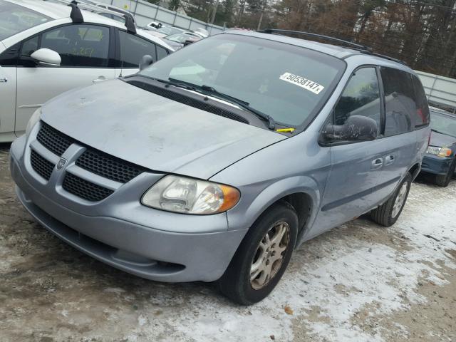 1D4GP45313B156158 - 2003 DODGE CARAVAN SP BLUE photo 2