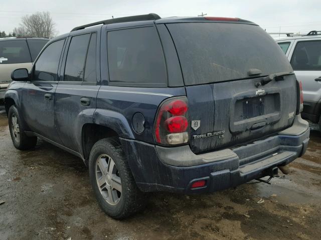 1GNDT13S872270076 - 2007 CHEVROLET TRAILBLAZE BLUE photo 3