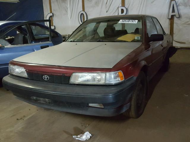 4T1VV21E1LU027231 - 1990 TOYOTA CAMRY DLX RED photo 2