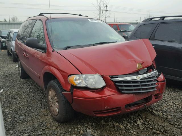 2A4GP44R46R665177 - 2006 CHRYSLER TOWN & COU RED photo 1