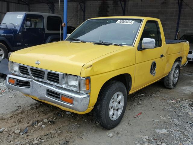 1N6SD11S4VC414629 - 1997 NISSAN TRUCK BASE YELLOW photo 2