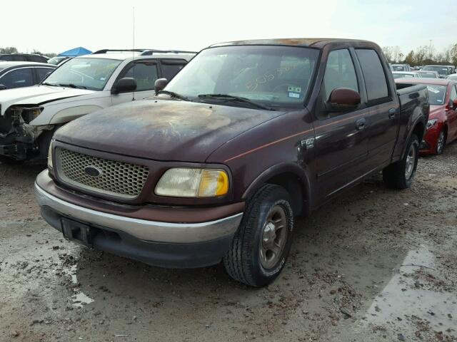 1FTRW07W91KD72362 - 2001 FORD F150 SUPER MAROON photo 2