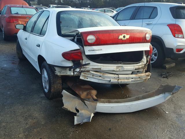 1G1JC52F647300299 - 2004 CHEVROLET CAVALIER WHITE photo 3