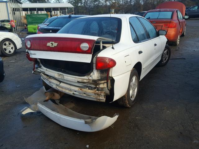 1G1JC52F647300299 - 2004 CHEVROLET CAVALIER WHITE photo 4