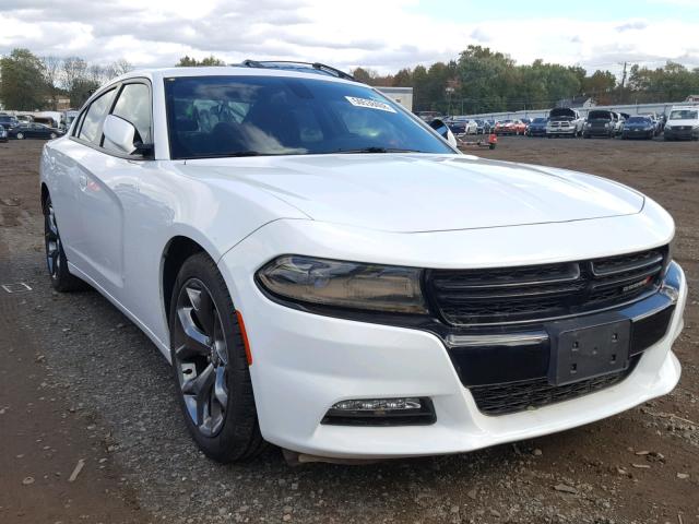 2C3CDXHG2FH863113 - 2015 DODGE CHARGER SX WHITE photo 1