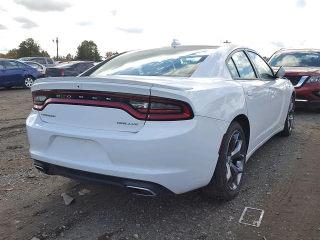 2C3CDXHG2FH863113 - 2015 DODGE CHARGER SX WHITE photo 4