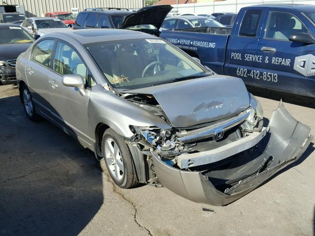 1HGFA16816L061747 - 2006 HONDA CIVIC EX SILVER photo 1