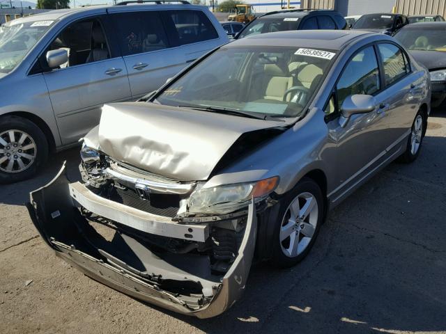 1HGFA16816L061747 - 2006 HONDA CIVIC EX SILVER photo 2