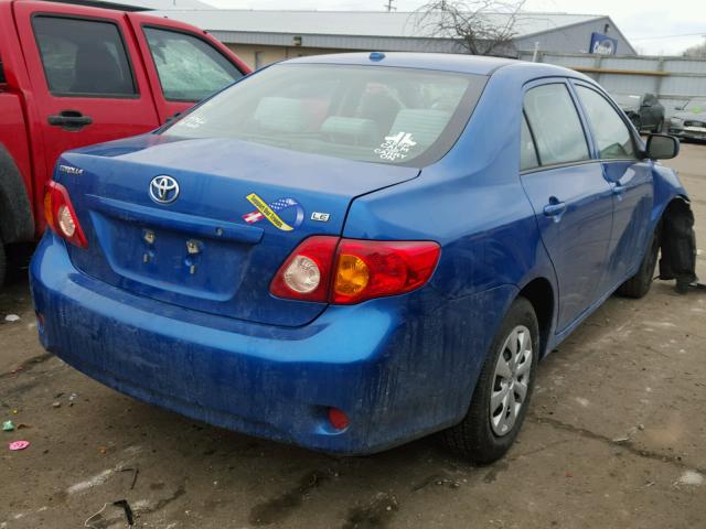 1NXBU4EE2AZ206435 - 2010 TOYOTA COROLLA BA BLUE photo 4