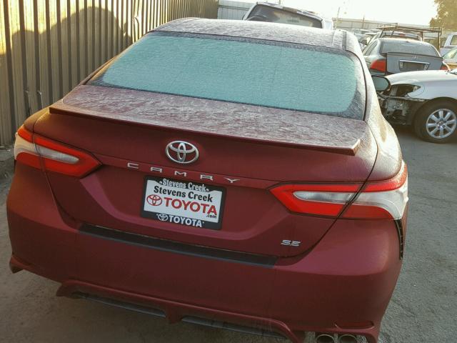 4T1B11HKXJU528734 - 2018 TOYOTA CAMRY L RED photo 4