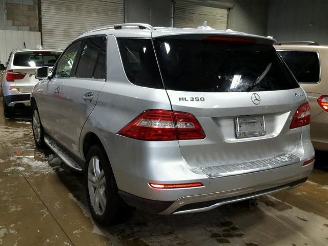 4JGDA5HB9DA173366 - 2013 MERCEDES-BENZ ML 350 4MA SILVER photo 3