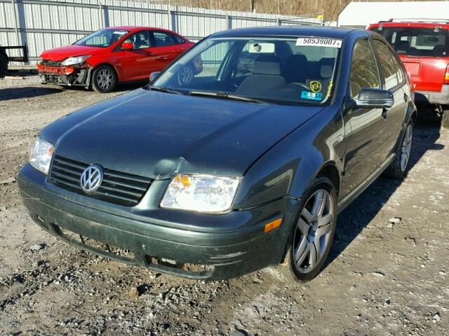 3VWSE69M13M104501 - 2003 VOLKSWAGEN JETTA GLS GREEN photo 2