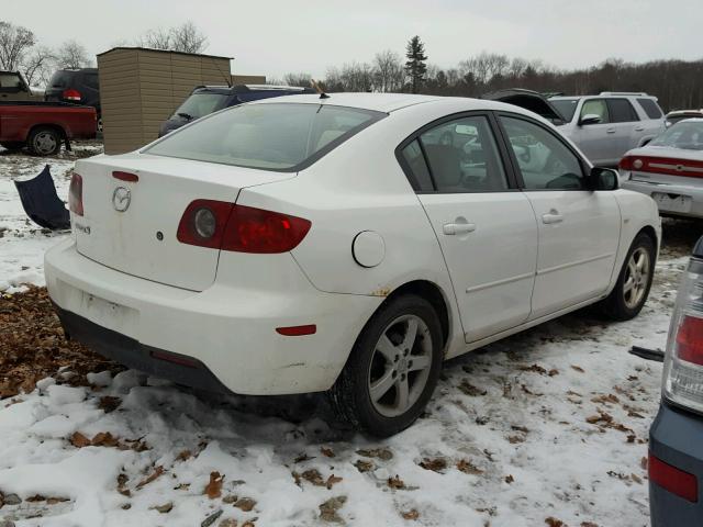 JM1BK12F741151850 - 2004 MAZDA 3 I WHITE photo 4