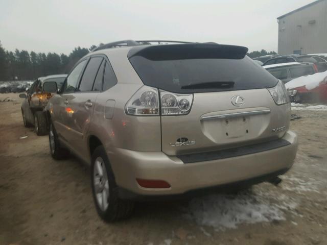 2T2HA31U56C108689 - 2006 LEXUS RX 330 GOLD photo 3