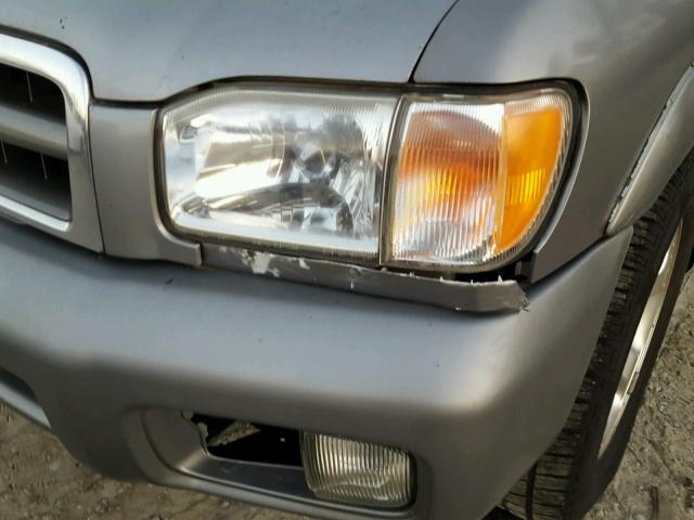 JN8DR07Y41W502046 - 2001 NISSAN PATHFINDER GRAY photo 9