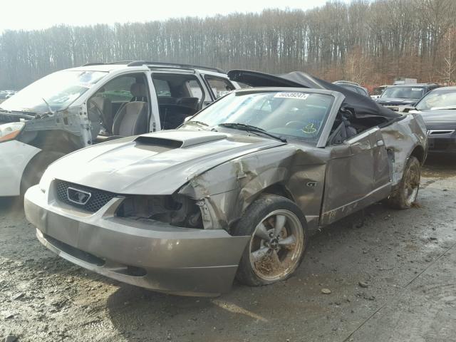 1FAFP45X02F200952 - 2002 FORD MUSTANG GT GRAY photo 2