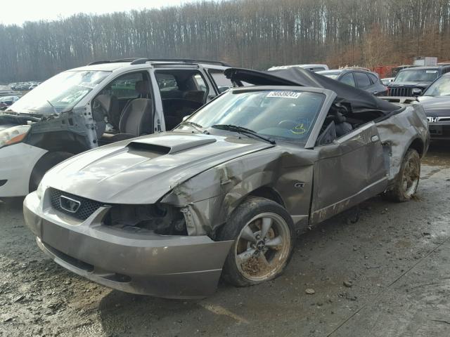 1FAFP45X02F200952 - 2002 FORD MUSTANG GT GRAY photo 9