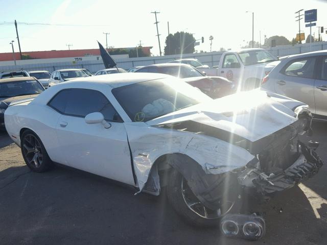 2C3CDZAT3FH783113 - 2015 DODGE CHALLENGER WHITE photo 1