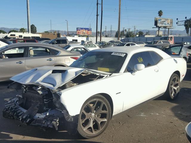 2C3CDZAT3FH783113 - 2015 DODGE CHALLENGER WHITE photo 2