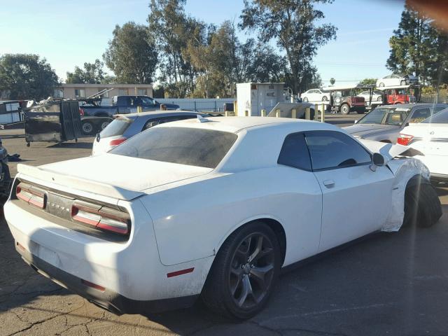 2C3CDZAT3FH783113 - 2015 DODGE CHALLENGER WHITE photo 4