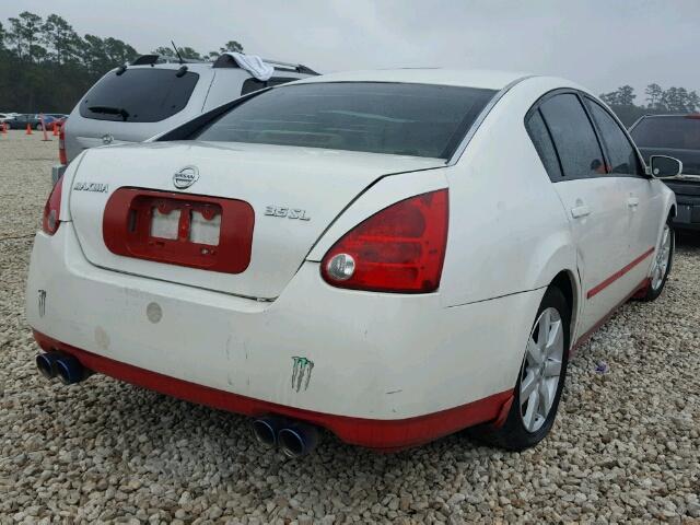 1N4BA41E36C865873 - 2006 NISSAN MAXIMA SE WHITE photo 4