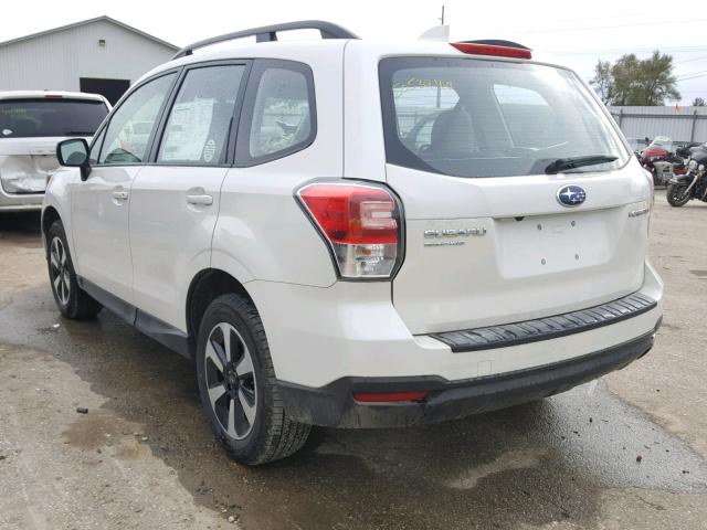 JF2SJABC8JH429118 - 2018 SUBARU FORESTER 2 WHITE photo 3