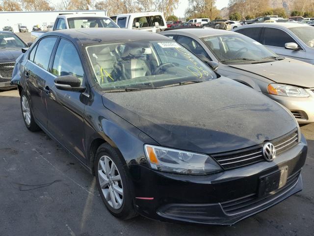 3VWD17AJ7EM434481 - 2014 VOLKSWAGEN JETTA SE BLACK photo 1