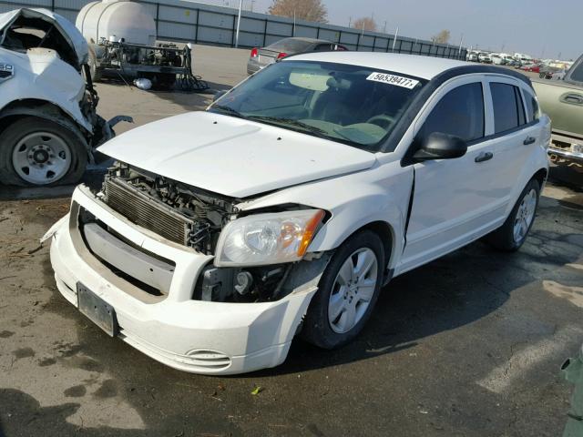 1B3HB48BX7D114683 - 2007 DODGE CALIBER SX WHITE photo 2