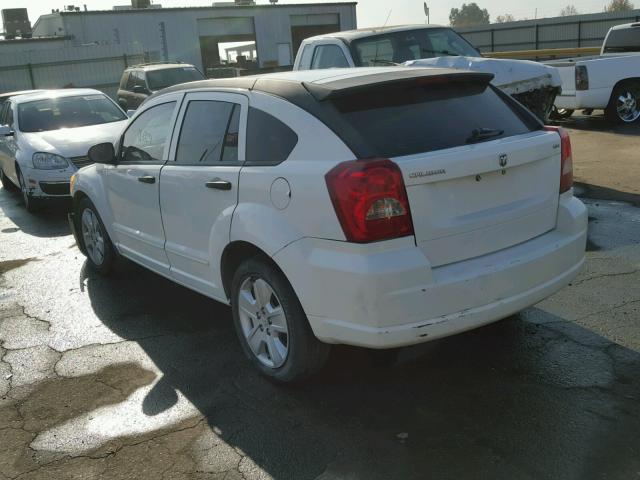 1B3HB48BX7D114683 - 2007 DODGE CALIBER SX WHITE photo 3