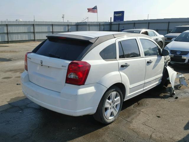 1B3HB48BX7D114683 - 2007 DODGE CALIBER SX WHITE photo 4