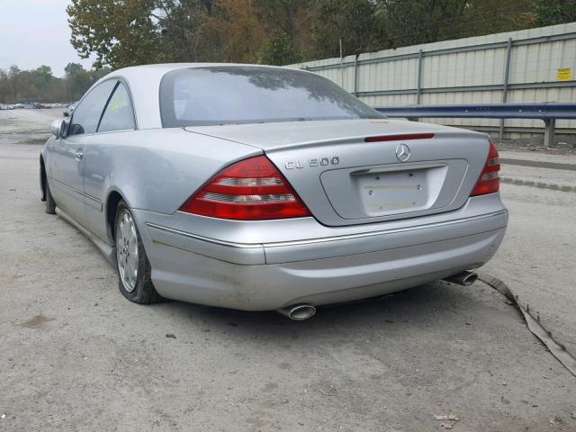 WDBPJ75J22A030831 - 2002 MERCEDES-BENZ CL 500 SILVER photo 3