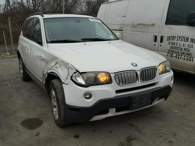 WBXPC93477WF13929 - 2007 BMW X3 3.0SI WHITE photo 1