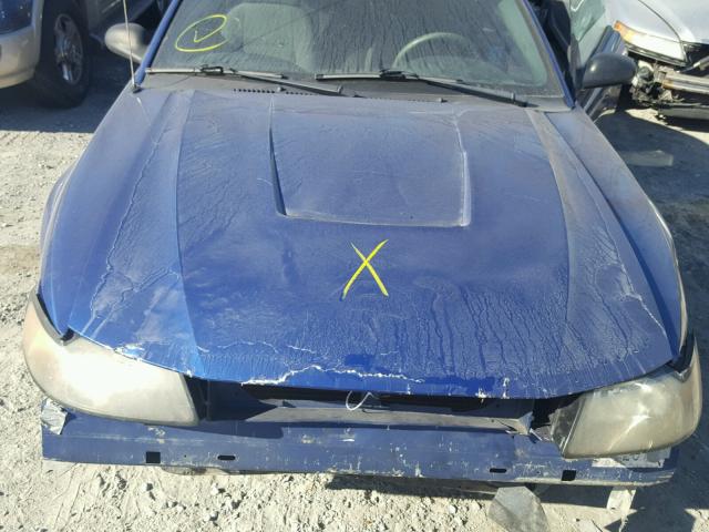 1FAFP40424F100674 - 2004 FORD MUSTANG BLUE photo 7