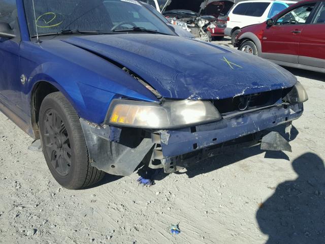 1FAFP40424F100674 - 2004 FORD MUSTANG BLUE photo 9